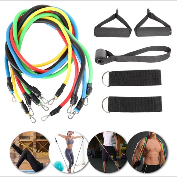 Resistance Bands 11 pcs set NEW - Picture 4 of 5